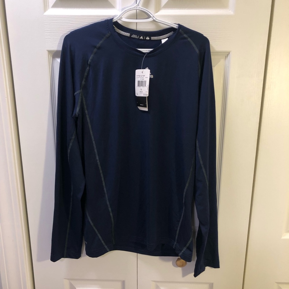 adidas fitted top long sleeve soccer jersey #8. Size large, NWT